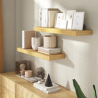 30 Inch Floating Shelves for Wall, 8 Inch Deep Floating Shelf for Storage & Display, Rustic Wall Mounted Shelf with Invisible