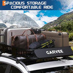 Garvee 64 in x 39 in Universal Roof Rack Basket, 200 LBS Capacity Luggage Rack, Heavy Duty Rooftop Cargo Carrier, Car Top Luggage Holder Basket Heavy Duty for SUVs, Trucks, Vehicles