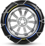 Auto-Trac Snow Chains for Car Tires Passenger Emergency Tire Chains for SUV and Car, Set of 2