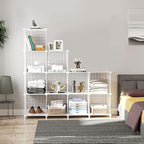 AWTATOS Wire Cube Storage Organizer, Closet Organizers and Storage, Metal 12 Cube Storage Shelves Bookshelf, Portable Closet 