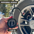 JACO ElitePro-X Low Pressure Tire Gauge with Lightning Chuck (0-15 PSI)