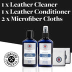 Cobbler's Choice Leather Cleaner, Conditioner, and 2x Polishing Cloth