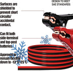 Cartman 8 Gauge 12 Feet Jumper Cable Heavy Duty Booster Cables with Carry Bag