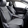 Elantrip 2PCs Front Car Seat Covers Leather Car Seat Protector Universal fit for Most Cars SUVs and Trucks Water Proof Seat P