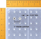 Azar Displays 771620-CLR Pegboard 1-Sided Wall Panel, Clear Translucent Color, 2-Pack