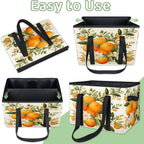 Reusable Grocery Bags Heavy Duty Shopping Bags Foldable Large Tote Bags with Long Handles & Hard Bottom