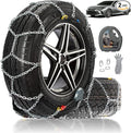 Auto Fixing Snow Chains for Car Tires, Tire Chains for Passenger Cars, Sedan, SUVs, Quick Fit & Easy Installation Snow Tire C