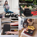 8 Set Compression Packing Cubes for Travel, Waterproof Luggage Organizers, Suitcase Organizer Set for Carry-On & Checked Bagg