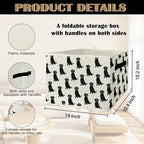 Black Lab Gifts Storage Bins & Boxes with Handles,Dog Foldable Basket for Organizing Dog Lovers Women,Labrador Retriever Chri