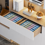Joyoldelf Sock Organizer Drawer Organizer - 2 Packs Underwear Organizer, 24 Cells Collapsible Closet Organizers and Storage S