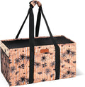 MHOMER Reusable Grocery Bags Extra Waterproof Large Utility Tote Bag with Carrying Handles Foldable Shopping Bags for Storage Space Saving Reinforced Bottom Durable Oxford Fabric Coconut Pattern