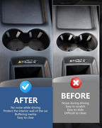 Cup Holder Inserts Compatible with Honda Prologue EV/Acura ZDX 2026 2025 2024, Non-Slip TPE Center Console Cup Holder Protector Organizer for Prologue EV/ZDX Interior Accessories