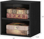 FUSUNBAO DIY Cube Storage Organizer Stackable Cubes for Home Books Clothes Toy -Modular Cubby Storage System-Office Cubical-B