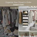 Jumbo Closet Organizers with Under Bed Shoe Storage