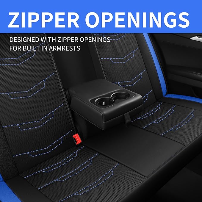 Seat Covers,Sport and Breathable Car Seat Covers,Anti-Slip Universal Fit Car Seat Covers Full Set for Cars Sedans SUV and Tru