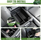 Center Console Organizer for 2010-2024 Toyota 4Runner Insert Armrest Box Storage Tray for 4 Runner Interior Accessories(Center Console Armrest Box/Fit 10-24)