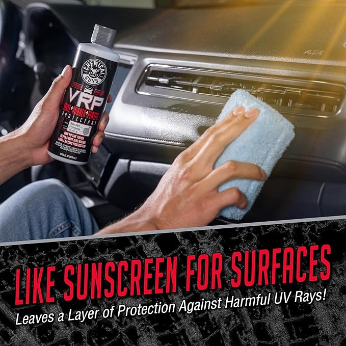 Chemical Guys VRP Vinyl, Rubber, and Plastic Dressing - Tire Dressing, Non-Greasy, Dry-to-the-Touch Shine for Tires, Trim, an
