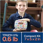 KeepGoing Travel First Aid Kit for Kids – 130 Pc. for Car, Home, Purse, Diaper Bag & Backpack with Latex-Free Bandages - Mini