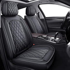 MIROZO Front Seat Covers, Car Seat Covers Black Vehicle Cushion Cover Breathable Fit for Most Sedan, Truck and SUV for Explor