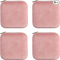 ZPROW Plush Velvet Travel Jewelry Case, Travel Jewelry Organizer, Jewelry Travel Case, Travel Jewelry Box, Small Jewelry Case