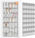 FENTEC 35 Large Pockets Over The Door Shoe Organizer, Mesh Hanging Shoe Organizer Shoe Rack for Closet Mesh Closet Shoe Holde