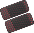 2pcs Car CD Visor Storage Cases Vehicle Sun Visor Organizer with 10 DVD Storage Sleeves Black with Red Line Durable Material Replacement