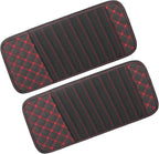 2pcs Car CD Visor Storage Cases Vehicle Sun Visor Organizer with 10 DVD Storage Sleeves Black with Red Line Durable Material Replacement