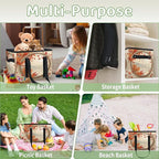 Reusable Grocery Bag, Foldable Large Shopping Tote Bag for Groceries Kitchen Picnic Car Trunk
