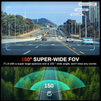 2K Dash Cam Front 2K Full HD Dash Camera for Cars, 5G Wi-Fi & App Control car Camera with Night Vision, 170°Wide Angle, WDR, 