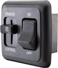 12 Volt DC Dimmer Switch for LED, Halogen, Incandescent - RV, Auto, Truck, Marine, and Strip Lighting (Large Slider, Black)