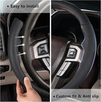 Steering Wheel Cover for Ford F150 2015-2020/ F250 2017-2022/ F350 2017-2022/ F450 2017-2022/ F550 2017-2022/ Ford Expedition 2018-2021 Steering Wheel Protector for Ford Steering Wheel Accessories