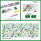 SOMWISE Rainbow Window Privacy Film,Heat Control,UV Blocking,Anti-Glare,Day & Night Privacy Protection & Decoration for Home, Bathroom,Glass Door,Static Cling,Renter-Friendly with Installation Tools