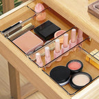StorMiracle 13 PCS Drawer Organizer Set, 5 Varied Size Bathroom and kitchen Drawer cabinet organizer Trays, Clear Storage Bin