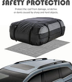 Roof Rack Pads, 51"x43" Rooftop Cargo Bag Mat,Car Accessories Roof Cargo Bag Protective Mat,Roof Mat Car Skid Proof Mat,Universal Roof Rack Pad for Protection from Car Roof Racks,Fits Most Vehicles