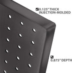 Azar Displays 900988-BLK 125-PIECE PEGBOARD ORGANIZER KIT (2-24""X 24"")", Black