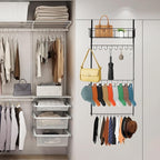 SelfTek Large Size Over the Door Hat Rack, Hat Storage Organizer for Baseball Caps for Closet & Door, Wall Mounted Hat Holder