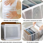 3PCS Wardrobe Clothes Organizer - Foldable Closet Drawer Organizer for Clothes, Portable Closet Organizers and Storage Bins, 