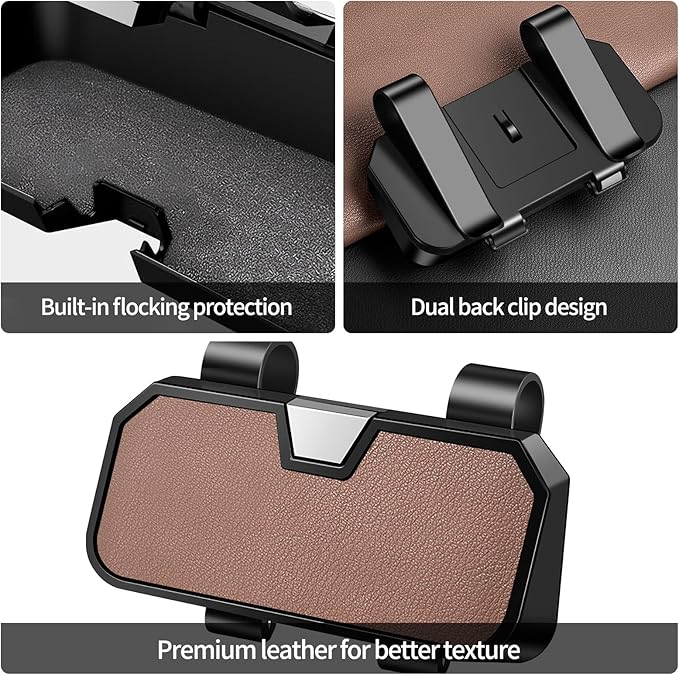 Sunglasses Holder for Car Visor Leather Eyeglasses Organizer Case for BMW X3 X5 X7 X1 3 4 2 5 Series Accessories