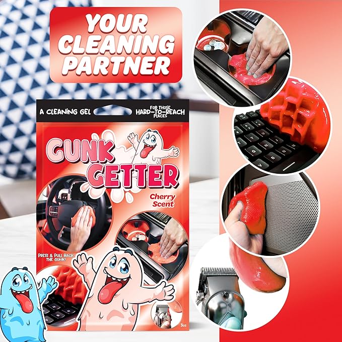 Cleaning Gel for Those Hard to Reach Places, Automotive Cup Holder Electronic Keyboard Office, Slime Gel Cleaner Dust Crumb R