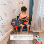 Delta Children Space Adventures Chair Desk with Storage Bin - Ideal for Arts & Crafts, Snack Time, Homeschooling, Homework & 