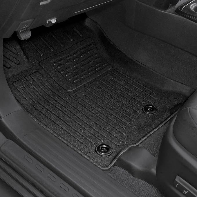 Floor Mats for Toyota 4Runner 2013-2024, All Weather Floor Mats Trunk Cargo Liner with Backrest Protectors Accessories and Door Sill Guards Accessories, Full Coverage Set (Only Fit 5 Seats)