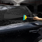 NEWISHTOOL 3 PCS TPU Rubber Squeegee with Different Hardness Blade, All Purpose Window Cleaner Tool Snow Scraper Tool Car Squeegfee Vinyl Wrap Tool Window Tint Squeegee Water Remover