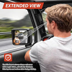 Blind Spot Mirror for Jeep Wrangler JL 2018-2026, 2 Side Mirror Blindspot Tool-free, Angle Adjustable Car Convex Mirror for Jeep Gladiator JT 2018-2026 Accessories