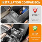 Center Console Organizer Compatible with 2021-2025 Ford Bronco Sport/2020-2025 Ford Escape Hanging Armrest Box Storage Tray for Bronco Sport/Ford Escape Accessories(Hanging Storage Tray)