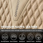 Coverado Seat Covers Front Seats, Waterproof Car Seat Covers, Luxury Leather Seat Covers for Cars, Automotive Seat Covers Lea