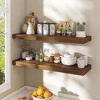 Dreamland 36 Inch Floating Shelves for Wall,8 Inch Deep Floating Shelves,36" W x 8" D Wall Shelves for Bedroom,Living Room,Ki