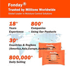 500g x 2 packs Fonday Rechargeable Silica Gel Car Dehumidifier Fast Reactivate Desiccant Bags, Large for Gun Safe Closet