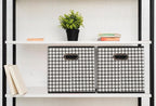 Household Essentials Foldable Fabric Storage Cubes 6-Pack – 11x11x11 Stackable Non-Woven Bins with Chipboard Sides & Grommet 