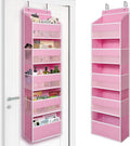 TYMENSH Over Door Organizer with 5 Large Pockets, Heavy Duty Hanging Organizer Storage, Closet Bathroom Nursery Bedroom Dorm,