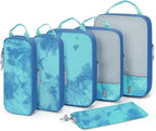 BAGSMART 6 Set /4 Set/2 Set Compression Packing Cubes for Travel, Lightweight Luggage Organizer Bags, Durable Space Saver Bag